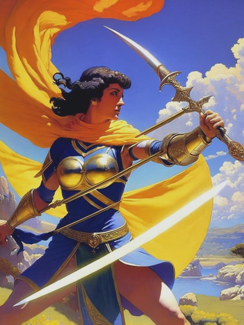 04024-1253419462-a female knight, whirling a spear, combat, Maxfield Parrish, Magic the Gathering.png